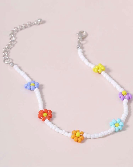 Dream Floral Beaded Necklace