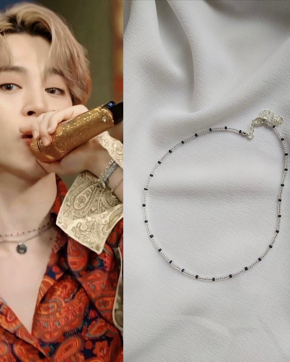 I Got 7 Clear Classic Beaded Necklace